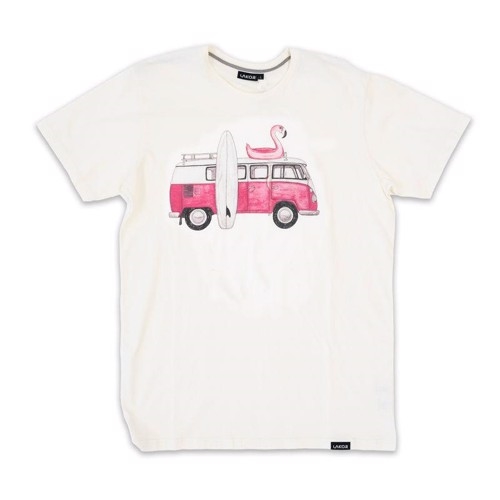 Lakor Pink Van T-Shirt - Whisper White